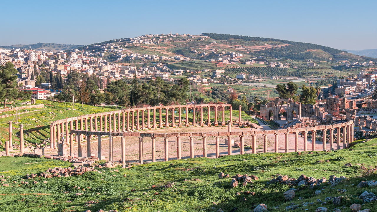 gerasa, jerash, oval forum
